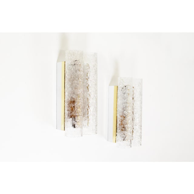 Metal Wall Lamps in Brass and Glass from Doria Leuchten, 1970s, Set of 2 For Sale - Image 7 of 7