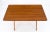 Hans Wegner 1970s Hans Wegner Danish Mid-Century Modern Teak & Brass X Base Coffee Side Table For Sale - Image 4 of 13