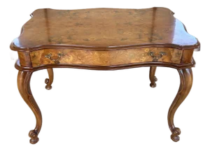 Antique French Inlaid Marquetry Bureau Plat Desk