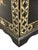 Late 20th Century Vintage Chinoiserie Black Lacquer and Soap Stone Maiden Umbrella Stand For Sale - Image 5 of 18