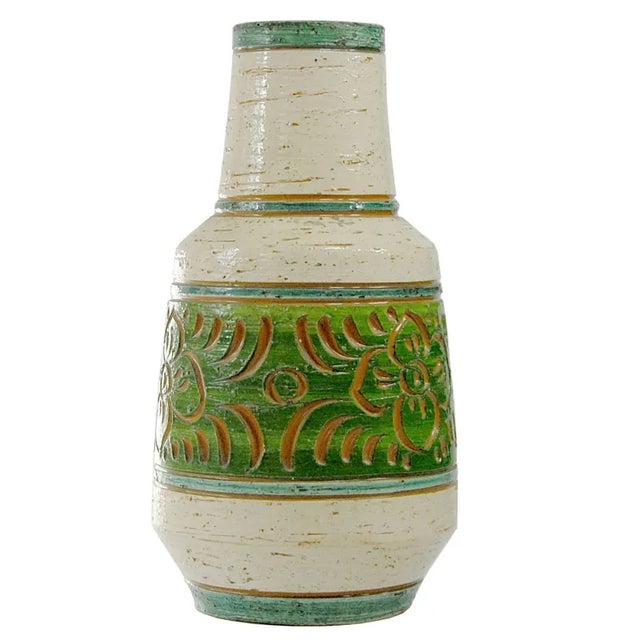 Mid-Century Sgraffito Ceramic Vase, 1970s. For Sale - Image 9 of 9