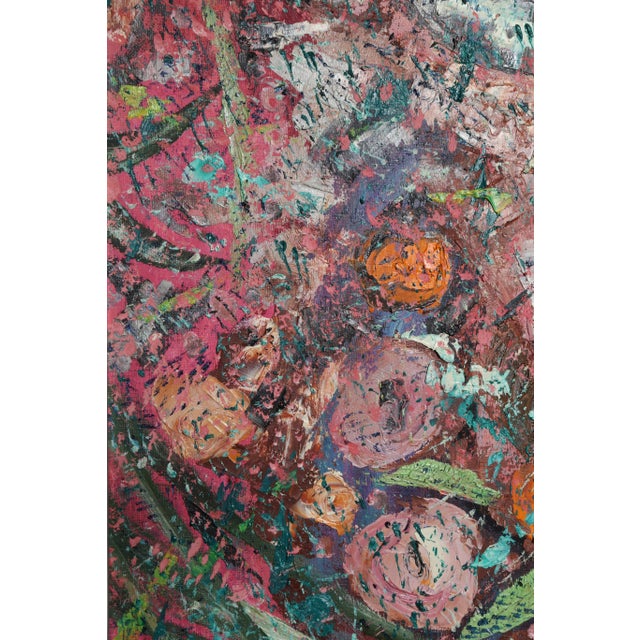 Flowery Biagio Civale Italian/American (1936) Mixed Media on Canvas, signed Size: 30 x 24 in. (76.2 x 60.96 cm)