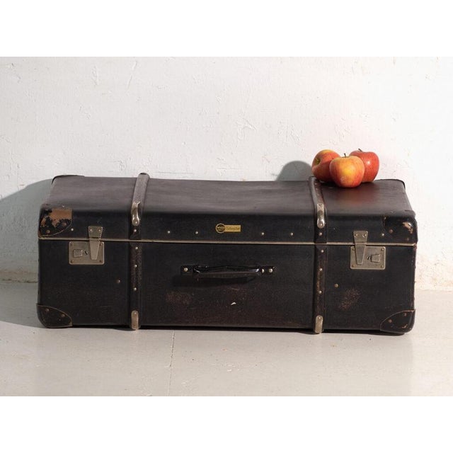 Vintage Travel Trunk in Vulcanised Fibre from Wico, Germany, 1930 For Sale - Image 12 of 13