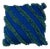 Ycswm Quilted Diagonal Cushion in Blue by Granite + Smoke For Sale