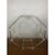 1970s Charles Hollis Lucite and Brass Hexagonal Coffee Table For Sale - Image 4 of 6