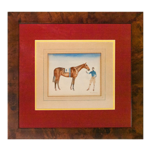 Young Rider W/ #1 Entry C1930s Watercolor by Paul Brown