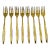 Vintage Rogers Brothers Gold Plated Appetizer Forks- Set of 8 For Sale