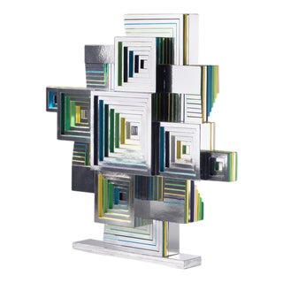 Maya Blue, Maya Blue, 2025, Paper Collage on Foam Board For Sale