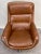 Mid-Century Modern Swedish Mid Century Modern Brown Faux Leather Lounge Chair & Ottoman For Sale - Image 3 of 12