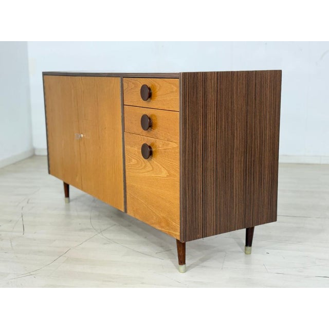 Tan Mid-Century Sideboard with Drawers For Sale - Image 8 of 12