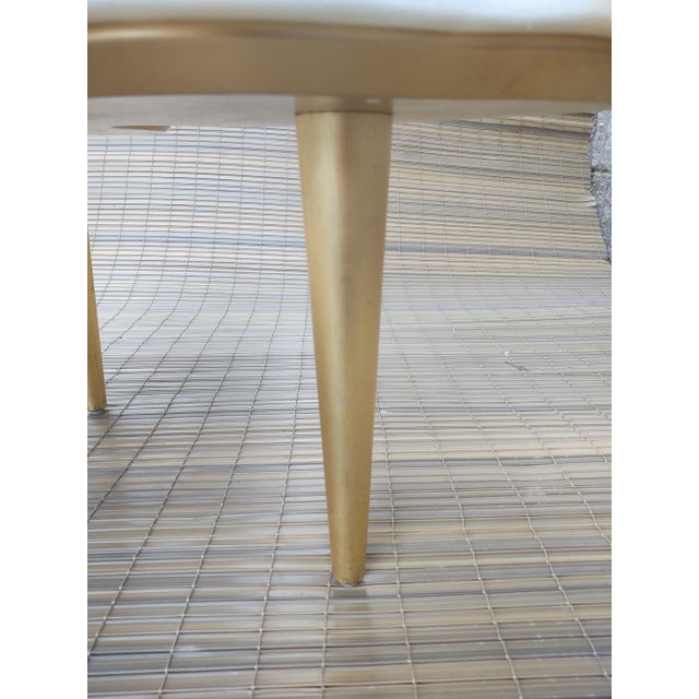 2010s MCM Rare Rute Martins Infinity Coffee Table Calcutta Marble Gold Leaf by Greenapple For Sale - Image 5 of 6