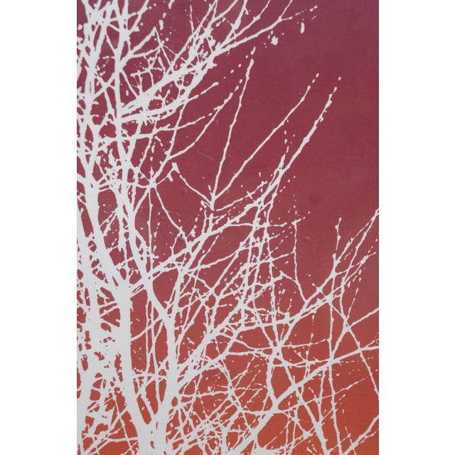 Max Hayslette Signed Abstract Winter Sunset Serigraph Print 44" For Sale - Image 12 of 15