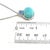 Persian Turquoise Sapphire Diamond Necklace 17" 14k WG 19.03 TCW Certified For Sale - Image 14 of 15