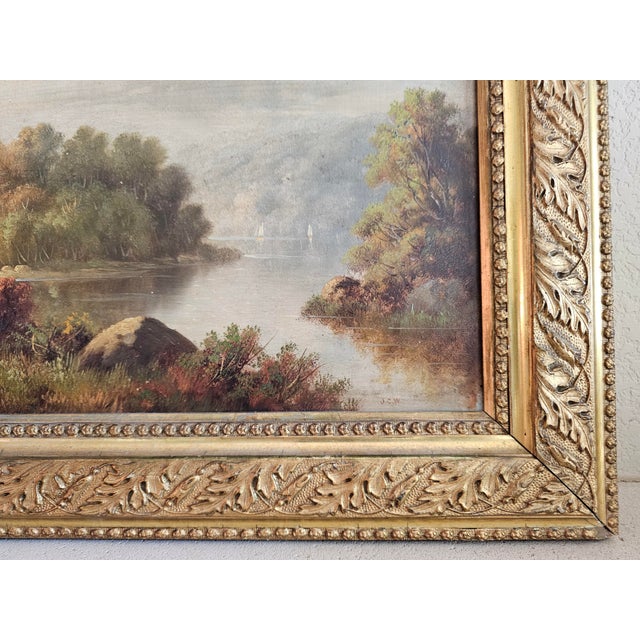 Wood 19th Century Scottish Romantic Landscape by John Crawford Wintour Framed For Sale - Image 7 of 12