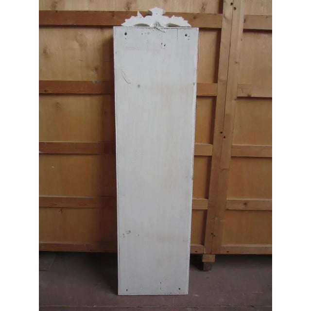 Vintage Long Wooden Frame Mirror For Sale - Image 4 of 6