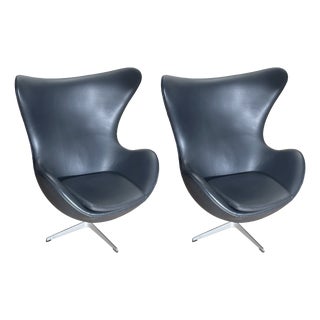 Egg Chairs by Arne Jacobsen for Fritz Hansen, 1990s, Set of 2 For Sale