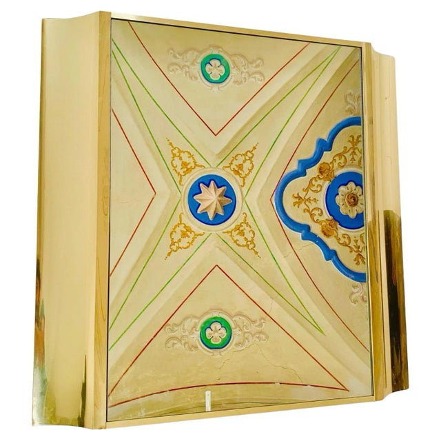 Mid-Century Modern Mirror with Frame in Iron & Walnut Briar, 1970s For Sale - Image 3 of 8