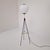 1950s Vintage Tripod Floor Lamp with Opaline Glass from Stilnovo, 1950s For Sale - Image 5 of 16