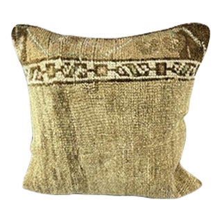 20 x 20 Rug Pillow Sultan's Luminous Turkish Pillow Cushion Cover For Sale