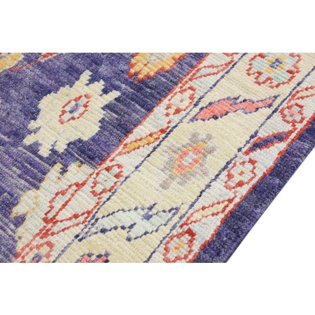 21st Century Handwoven Oriental Desert Sand & Grey Turkish Oushak Rug 5'4" X 6'9" For Sale - Image 4 of 9