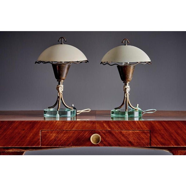Mid-Century Modern Italian Table Lamps, Italy, 1950s, Set of 2 For Sale - Image 4 of 12