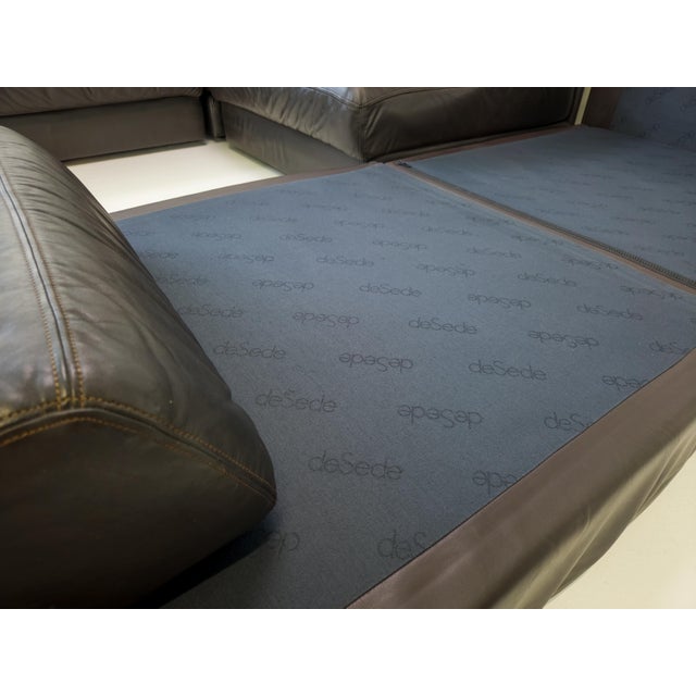 DS-76 Modular Leather Sofa from de Sede, 1990s, Set of 5 For Sale - Image 11 of 18