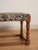 Early 20th Century Oak and Fabric Footstool For Sale - Image 4 of 5