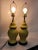 Hollywood Regency Mid Century Hollywood Regency Yellow Ceramic Ginger Jar Yellow Table Lamps - A Pair For Sale - Image 3 of 9