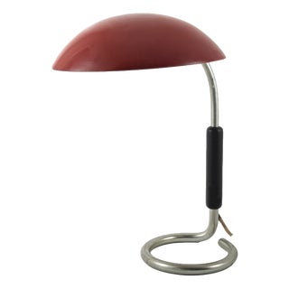 Nickel-Plated Steel Table Lamp by Chr. Bergh & Co. and Cebe, Sweden, 1937 For Sale