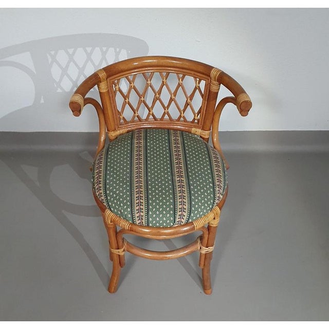 Vintage Balcony Chairs and Table in Rattan and Bamboo, 1970s, Set of 3 For Sale - Image 16 of 18