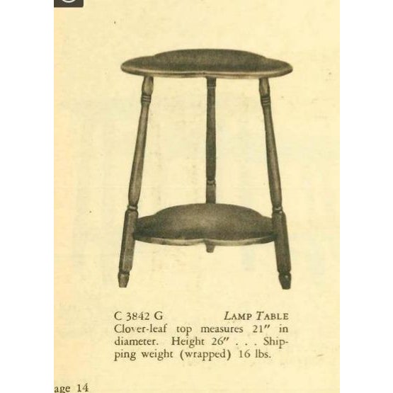 Attributed Heywood-Wakefield Cloverleaf Lamp Table No. 3842g Birch For Sale In Baltimore - Image 6 of 6