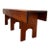 Primitive Mid-Century Modern Sculptural Wood Bench For Sale