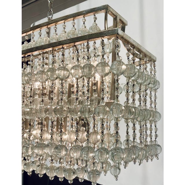 Art Deco Currey & Company Art Deco Style Rainhill Chandelier For Sale - Image 3 of 6