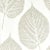 Harlequin Leaf Wallpaper in Chalk/Silver - a Sample For Sale