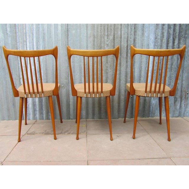 Mid-Century Dutch Organic Chairs from Stevens, 1950s, Set of 3 For Sale - Image 9 of 12