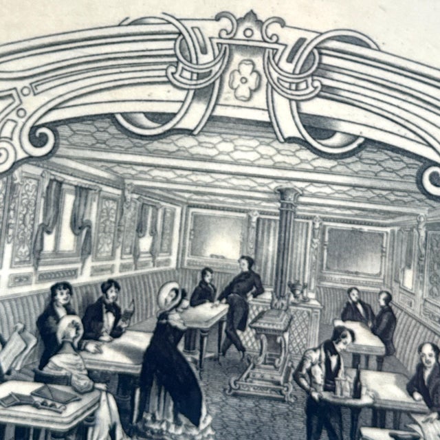 Mid 19th Century Rare Large 19th-Century Boston Mails “Saloon” Ironstone Platter - 18" For Sale - Image 5 of 11