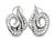 Mid-Century Modern Mid 20th Century 18k White Gold Italian Designer Odelia Diamond Swirl French Clip Earrings, Pair For Sale - Image 3 of 4