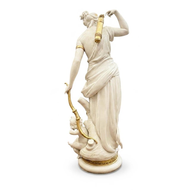 1960s Porcelain Diana Huntress from Cappè Giuseppe, 1962 For Sale - Image 5 of 8