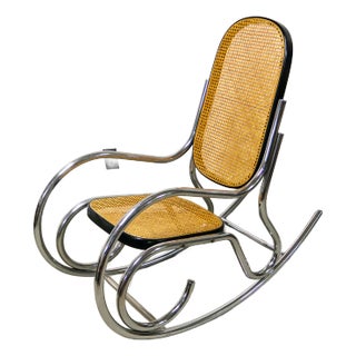 Bauhaus Style Marcel Breuer Attributed Rocking Chair For Sale
