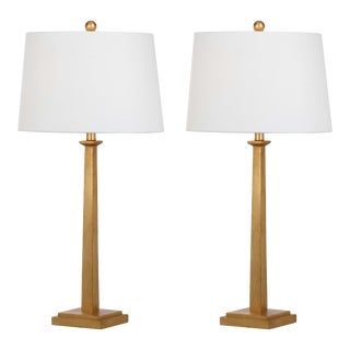 31.5 Inch H Table Lamp in Gold - a Pair For Sale