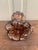Vintage Wabi-Sabi Rustic Hand Carved Chrysanthemum Wood Vase For Sale - Image 10 of 10