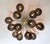 Metal 21st Century Mezzo Satin Brass Smoky Murano Flush Mount by Fabio LTD For Sale - Image 7 of 9