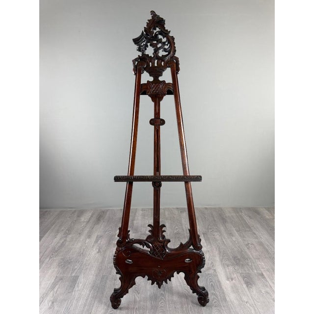 19th Century Carved Wooden Easel For Sale - Image 9 of 9
