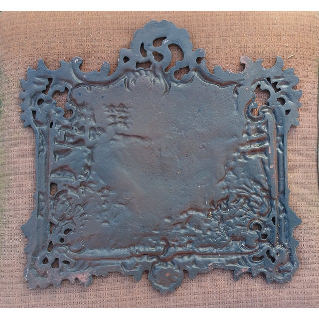 Lovely vintage case iron horse fireback. Could be used as a fireback or other decoration for horse lovers/vintage...