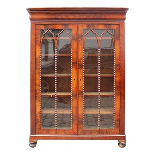 Louis Philippe Period Bookcase Display in Mahogany, 19th Century For Sale