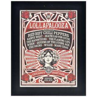 Shepard Fairey Lollapalooza 2006 Framed Print For Sale