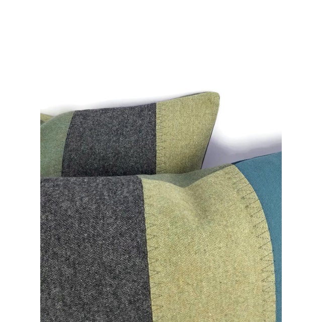 Not Yet Made - Made To Order Kravet Couture New Suit Peacock Wool Handmade Accent Pillow Cover For Sale - Image 5 of 9