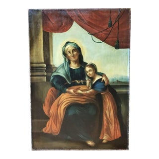 The Education of the Virgin, Circle/Folower of Juan Carreño De Miranda (Spanish, 1614–1685), Late 17th Century. For Sale