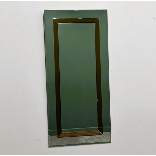 Contemporary Large German Beveled Mirror with Bronze-Tinted Border from Schöninger, 1980s For Sale - Image 3 of 11