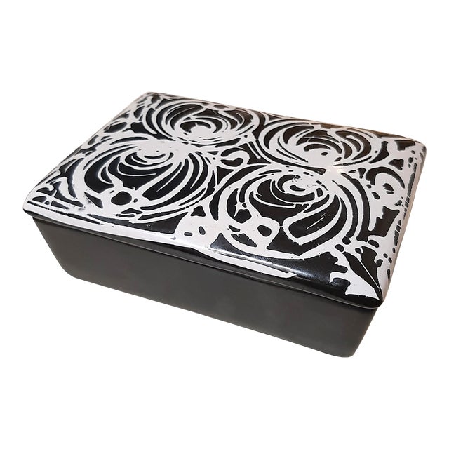 Italian Ceramic Box by Raymor For Sale
